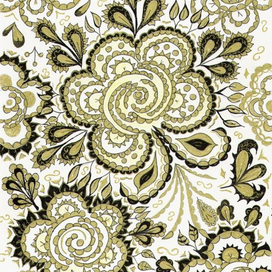 узор золотые цветы