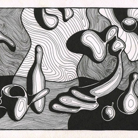 Натюрморт - тягучие формы