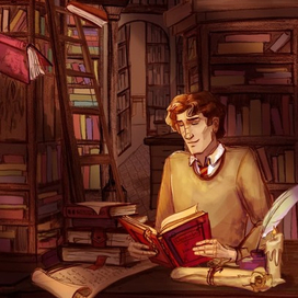 Утро в библиотеке