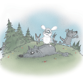 Маленького, белого, пушистого зайчика обидеть может каждый, а вот убежать смогут не все