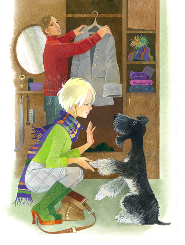 Иллюстрация к повести А. Ольгина "Весёлые знакомства"