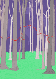 привидения в лесу