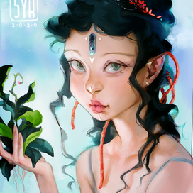 эльф перерисовка старого арта