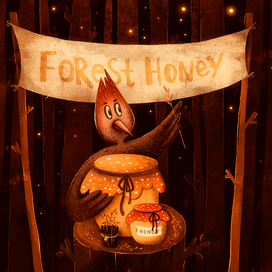 Дятел и банка мёда