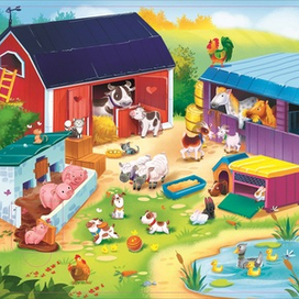 Ферма (книжка с окошками) АСТ