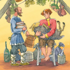 the fairy tale "Egor and the Frog"