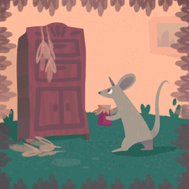 Иллюстрация к сказке "Серая мышка" 1