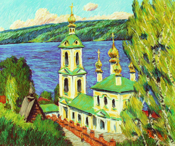 На Волге. Плес