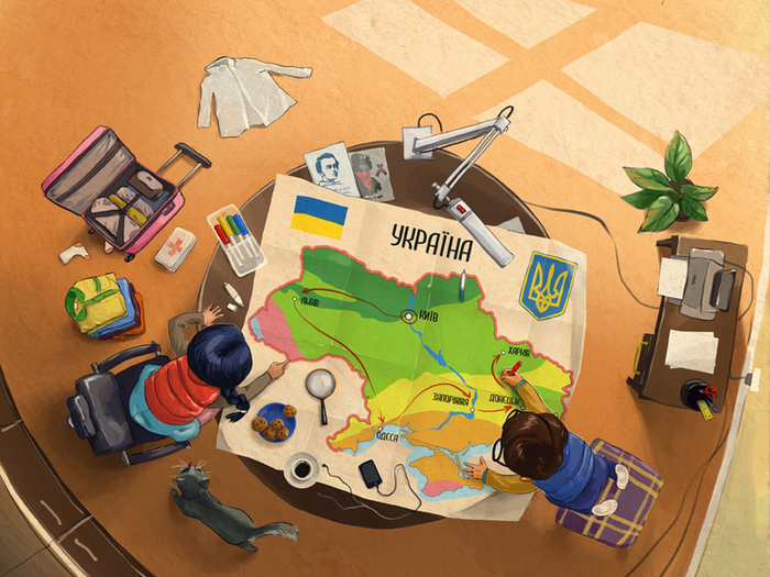 Ми и Мо в Украине. Карта