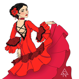 Танцовщица фламенко