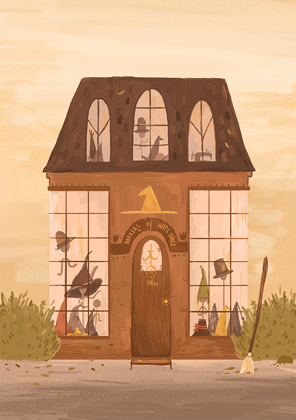 Винтажный магазин  волшебных шляп