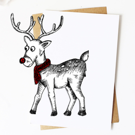 Зимний олень 