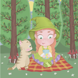 Ведьмочка и кот