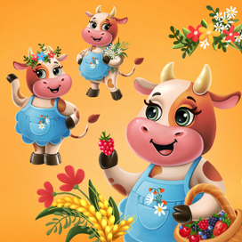 Бренд-персонаж для молочной продукции Молсервис