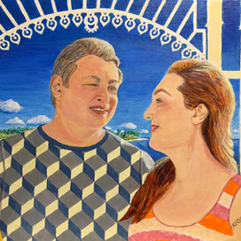 Автопортрет с мужем