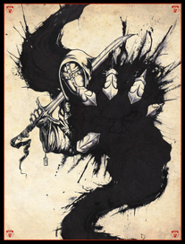 а вот поймал кляксу.