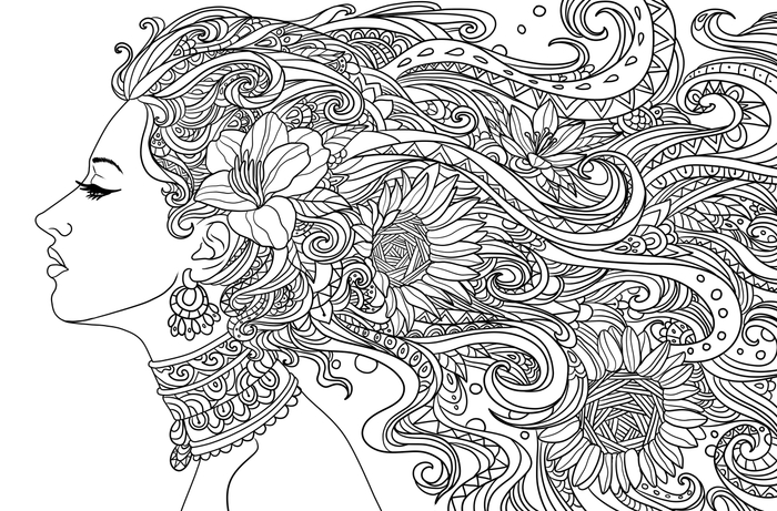 Иллюстрация для раскраски