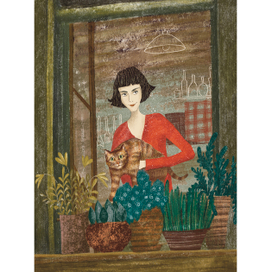 Amelie. Иллюстрация для серии открыток 