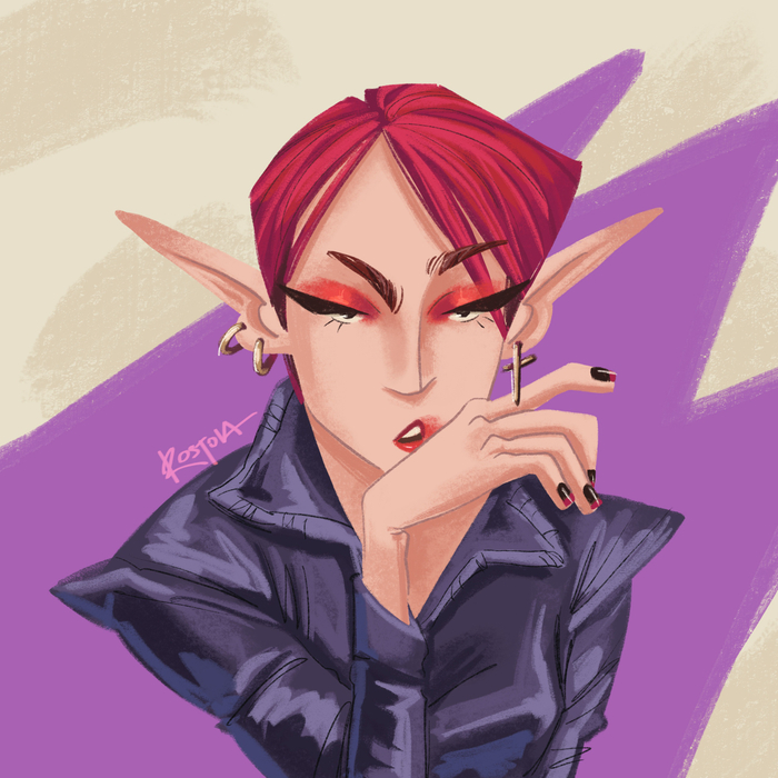 Портрет Эльфийка