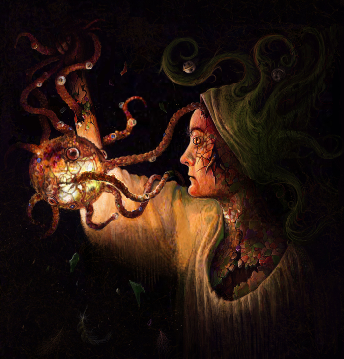 Автопортрет с домашним питомцем