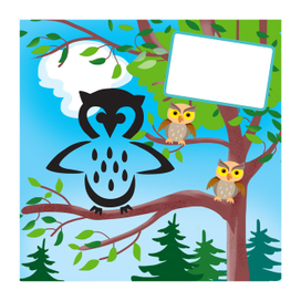 трафарет животные 