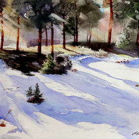 Признаки весны в Валдлаучах.Латвия.