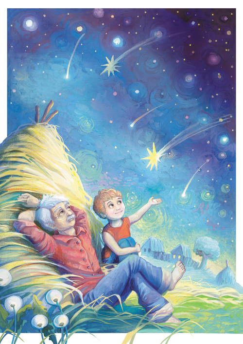 Иллюстрация к стихотворению А.И. Сусловой  "Летняя ночь"