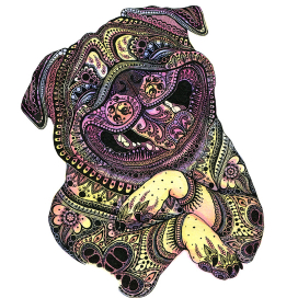 Счастливый Мопс