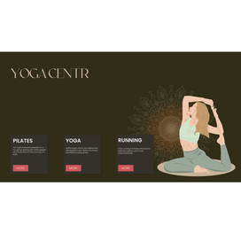 Poster for yoga centre in the style of FaceLess