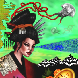 Декабрь.Хаос движет восходом.Из серии иллюстраций для ежедневника