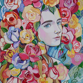 Дарья в розах