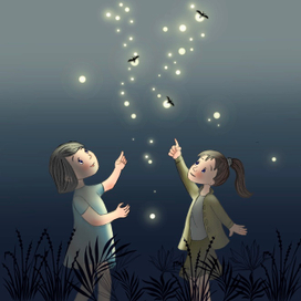 Светлячки в лесу