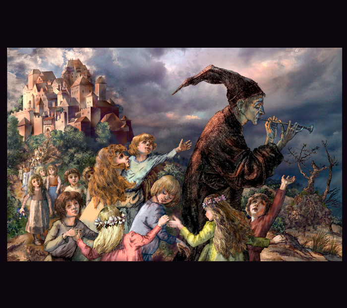 "Гамельнский крысолов". Photoshop. 2022 год