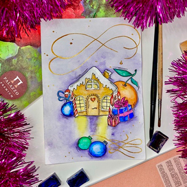 Зимняя открытка 