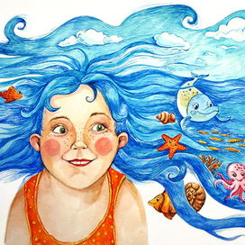 Иллюстрация к сказке про Крошку-Понарошку Е.Асеевой 