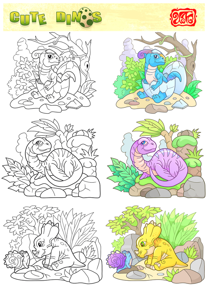 Милые динозавры