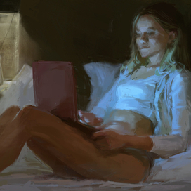 быстренько в Фейсбук перед сном...