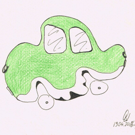 Зеленая машинка