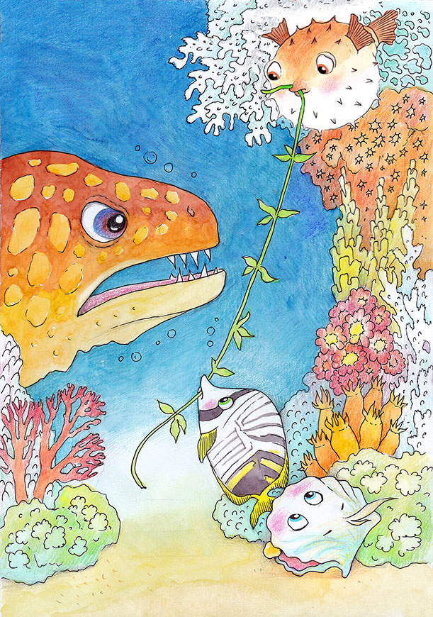 Разноцветные приключения. Мурена.