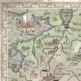 Из варяг в греки. Карта