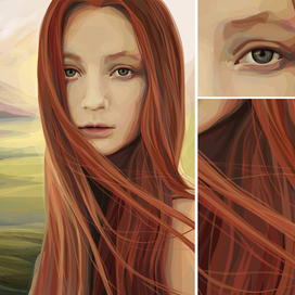 Иллюстрация для обложки книги Шарлотты Бронте "Джейн Эйр"