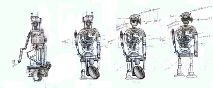 Наброски персонажа для 3d модели. iii.ru