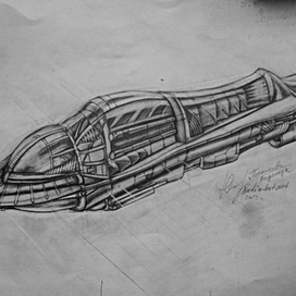 Космический пассажирский корабль.