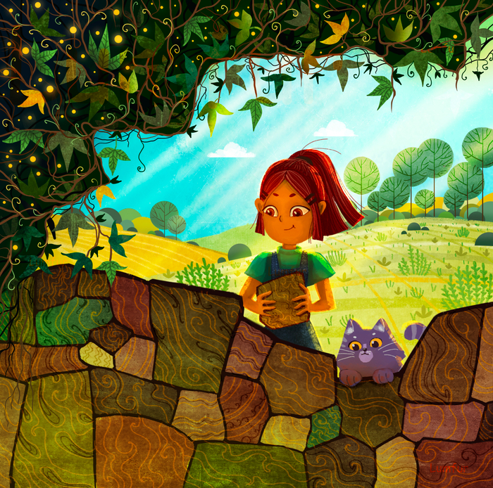 Девочка и котик