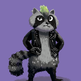 Крутой  енот