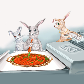 Кролики-печатники