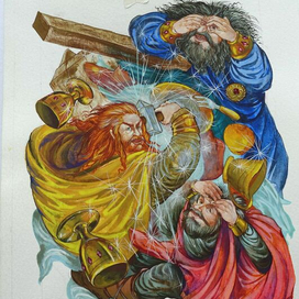 иллюстрация к главе "Трюм похищает Мьёльнир"
