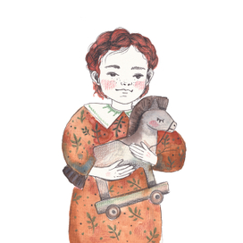 Иллюстрация к стихотворению А. Барто "Лошадка"