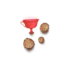 Чашка и печенье