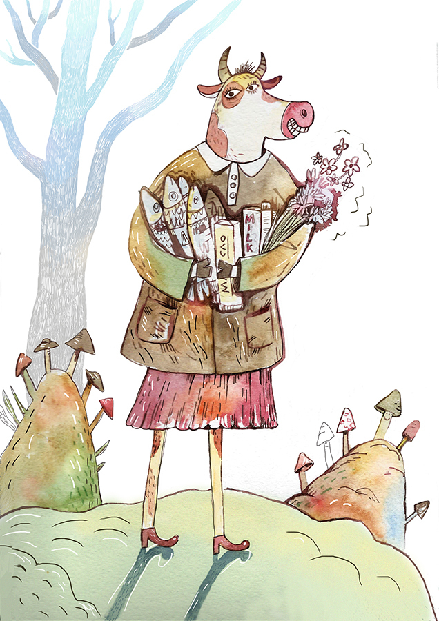 О грибах и корове